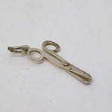 Sterling Silver Sewing Scissors Charm Pendant Vintage c1970