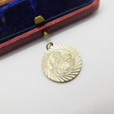 Sterling Silver St Christopher Charm Pendant Vintage c1970