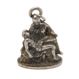 Sterling Silver Religious Cast Charm Pendant Vintage c1970s