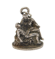 Sterling Silver Religious Cast Charm Pendant Vintage c1970s