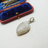 Sterling Silver Quartz Crystal Charm Pendant Vintage c1970