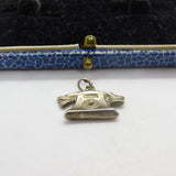 Sterling Silver Traditional Telephone Charm Pendant Vintage c1970