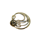 Sterling Silver Kit Heath Black Onyx Mackintosh Deco Style Brooch Modern c1990