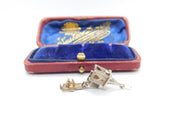 Sterling Silver Fairytale Church with Wedding Charm Pendant Vintage c1970