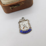 Sterling Silver Enamel 'Bisley' Shooting Travel Charm Pendant Vintage c1970