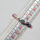 Sterling Silver Beaded Stretch Dragonfly Charm Ring Contemporary c2010 Size M-O