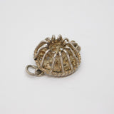 Sterling Silver Lobster Pot Charm Pendant Vintage c1970