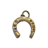 Sterling Silver Lucky Horseshoe Charm Pendant Vintage c1970