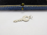 Sterling Silver Key for Yale Charm Pendant Vintage c1970