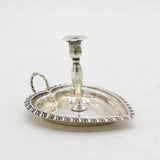 Victorian Miniature Sterling Silver Heart Shaped Chamberstick Antique 1891