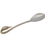 Cast Sterling Silver Swan Neck Naturalistic Spoon Vintage 1989 London