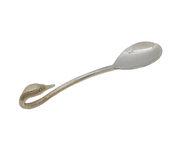 Cast Sterling Silver Swan Neck Naturalistic Spoon Vintage 1989 London