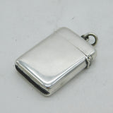 Victorian Sterling Silver & Enamel Clare College, Cambridge Vesta Case Antique