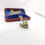 Sterling Silver Rocking Chair Charm Pendant Vintage c1970