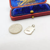 Sterling Silver and Enamel Scotland Travel Shield Charm Pendant Vintage c1970