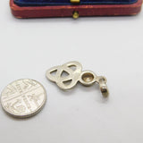 Sterling Silver Little Knot Charm Pendant Vintage c1970