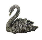 Country Artists Sterling Silver Filled Swan Figurine Ornament Vintage 1993