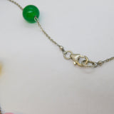Sterling Silver & Semi-Precious Bead Set Necklace Vintage c1970s