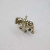 Sterling Silver Elephant Charm Pendant Vintage c1970