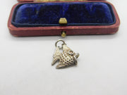 Sterling Silver Tropical Guppy Fish Charm Pendant Vintage c1970