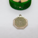 Sterling Silver St Christopher Travel Charm Pendant Vintage c1970