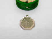 Sterling Silver St Christopher Travel Charm Pendant Vintage c1970