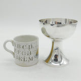 Edwardian Sterling Silver Chalice Goblet Antique 1908 London