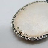 Sterling Silver Hand Woven Mourning Style Pendant 1968 Birmingham Vintage