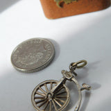 Sterling Silver Pennyfarthing Bicycle by Nuvo Charm Pendant Vintage c1970