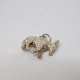 Sterling Silver Donkey Charm Pendant Vintage c1970
