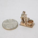 Sterling Silver Water Pump Charm Pendant Vintage c1970