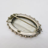 Victorian Sterling Silver Aesthetic Movement Sweetheart Brooch Antique c1880s
