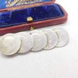 Queen Victoria & William IV Sterling Silver Fourpence Groat Brooch c1840 Antique