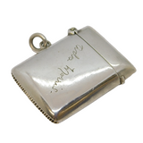 Victorian Sterling Silver 'Ada Morris' Vesta Case Antique 1898 Birmingham