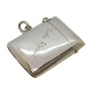 Victorian Sterling Silver 'Ada Morris' Vesta Case Antique 1898 Birmingham
