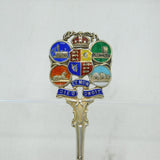 Edwardian Sterling Silver Enamel 'The Transvaal' Souvenir Spoon Antique 1904