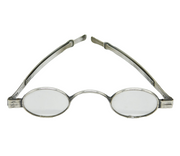 George III Pair of Sterling Silver Wig Spectacles Antique c1820 London
