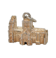 Sterling Silver Westminster Abbey London Charm Pendant Vintage c1970
