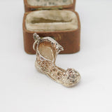 Sterling Silver Old Boot Charm Pendant Vintage c1970