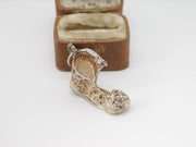 Sterling Silver Old Boot Charm Pendant Vintage c1970