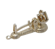 Sterling Silver Baby in the Scale Charm Pendant Vintage c1970s