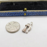 Sterling Silver Romantic Married Wedding Couple Charm Pendant Vintage c1970