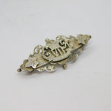 Sterling Silver Edward VII Coronation Sweetheart Brooch Antique 1901 Birmingham