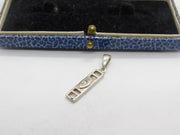 Sterling Silver Rennie Mackintosh Style Charm Pendant Vintage c1970