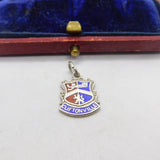 Sterling Silver & Enamel Cliftonville Charm Pendant Vintage c1970