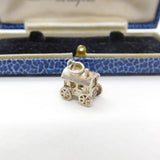 Sterling Silver Traditional Travellers Wagon Charm Pendant Vintage c1970