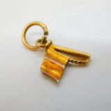 Scottish 9ct Gold & Enamel Rampant Lion National Flag Charm Vintage Edinburgh
