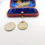 Sterling Silver George IV Threepence Coin Charm Pendant Antique 1936