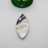Sterling Silver Abalone Drop Charm Pendant Vintage c1970