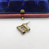 Sterling Silver Pair of Binoculars Charm Pendant Vintage c1970